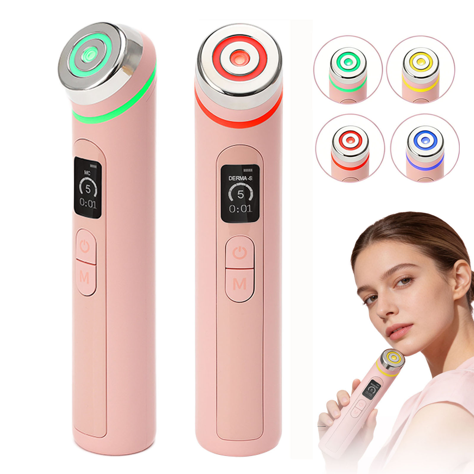 Home Gym Pro - 4-Farben EMS Mikrostrom Gesichtsmassagegerät Age-R Booster