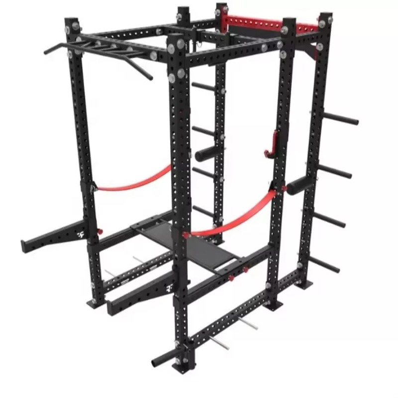 Squat Rack Power - Fitnessgeräte Multifunktionale Verstellbare Langhantel-Kniebeugen-Kraftstation