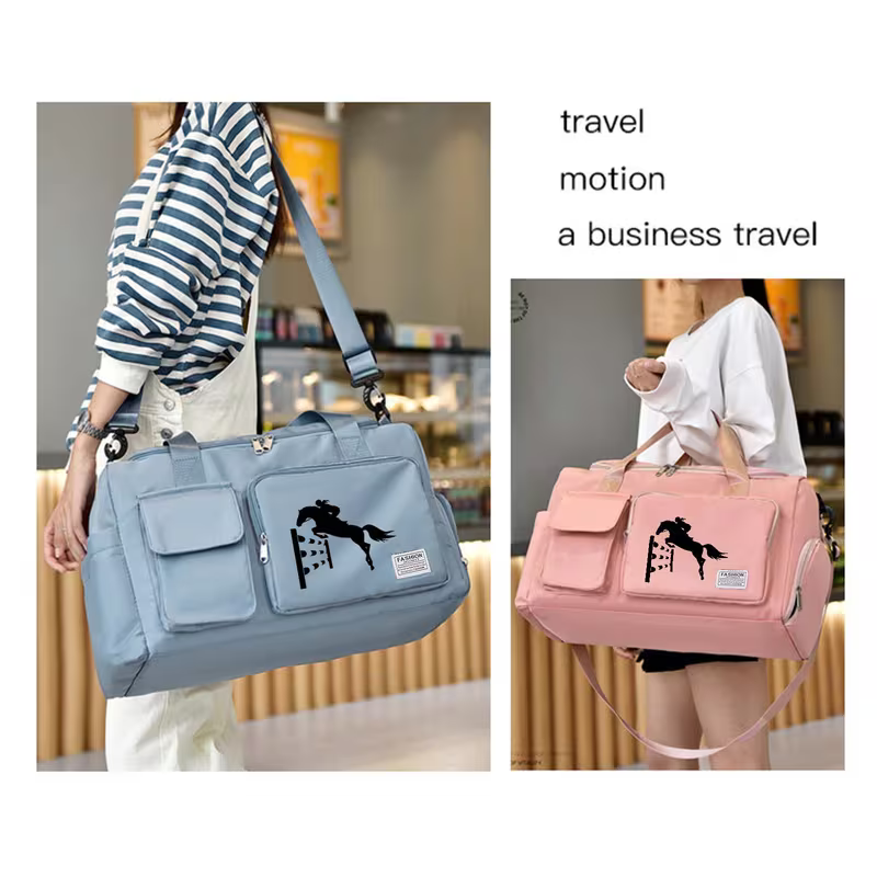 Home Gym Compact - Neue einfache Reisetasche mit Reitsportmuster-Print, modische