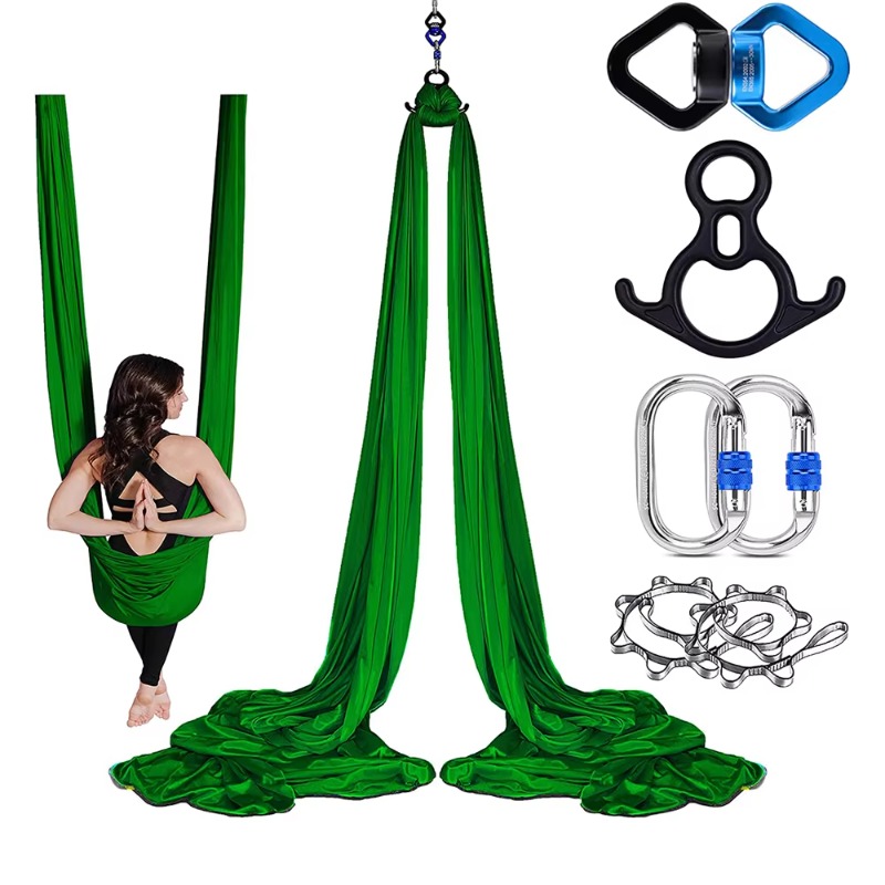 Home Gym Studio - Praktisches Verstellbares Aerial Swing Yoga-Hängematten-Set Hochwertige