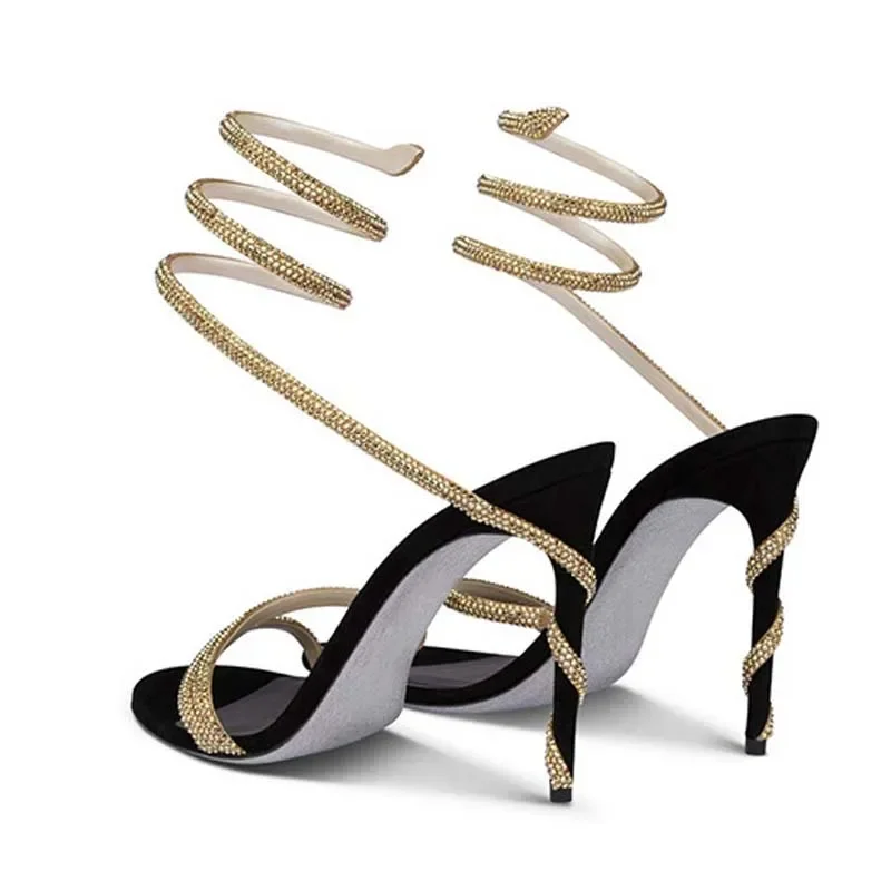 Ankle Strap Attachment - Eilyken Mode Kristall Stiletto High Heels