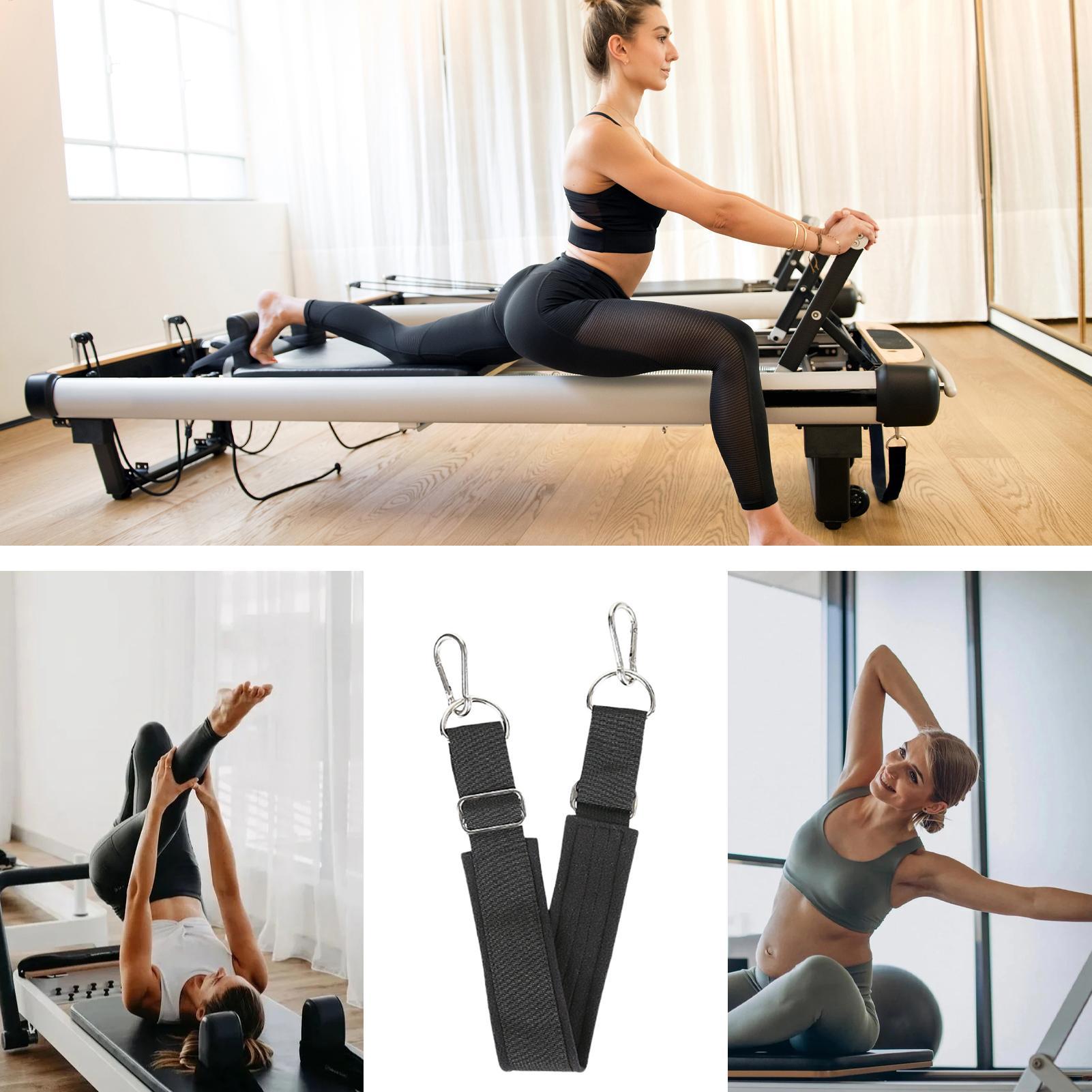 Home Gym Studio - Pilates-Fußgurt, verdickt, verstellbar, rutschfest, strapazierfähig, Yoga-Pilates-Reformer-Fußgurt