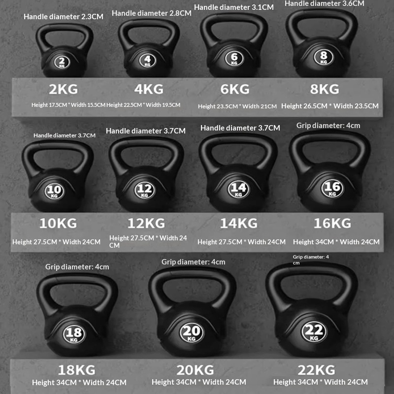 Home Gym Studio - 2026 Fitness Verstellbare 8kg Kettlebell Ergonomischer
