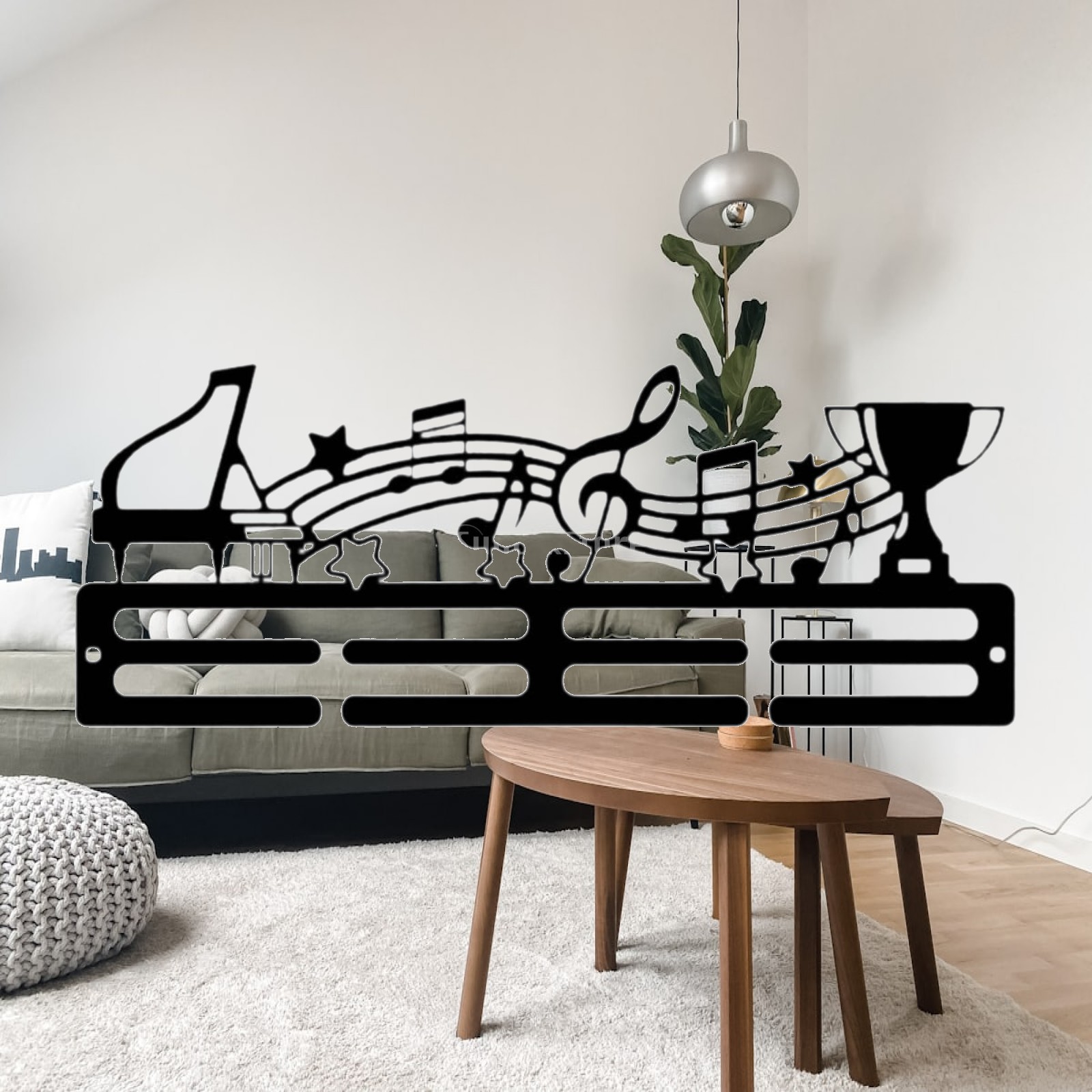 Home Gym Installation - Medaillenhalter aus Eisen zur Wandmontage, Medaillenständer