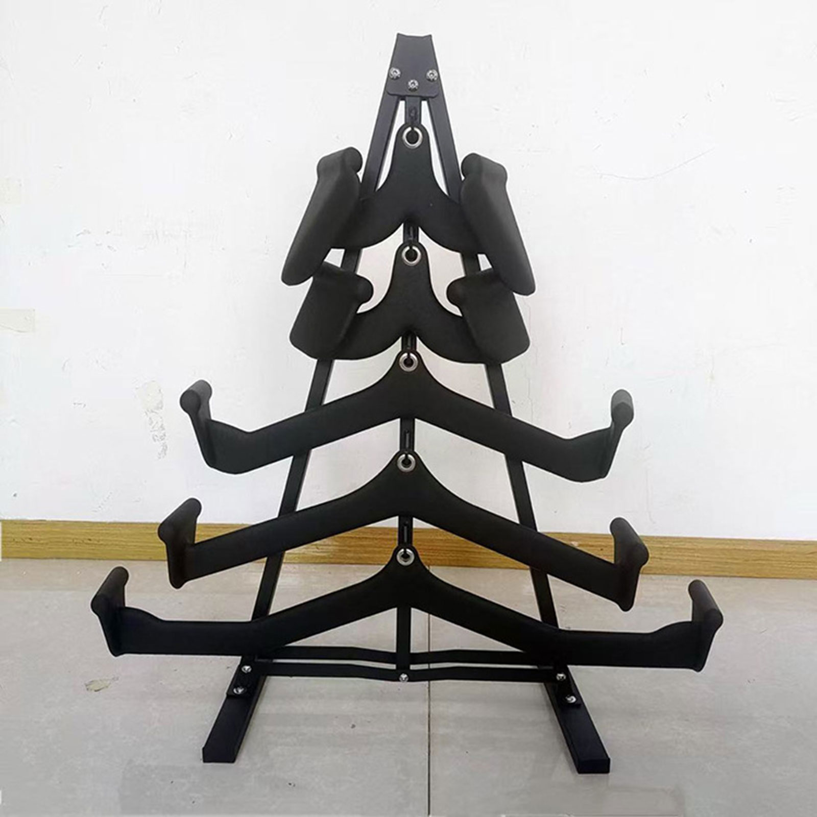 Home Gym Organization - Lat-Pull-Down-Stangen-Organizer mit Haken, Heimfitness-Aufbewahrungsregal, 8 Haken