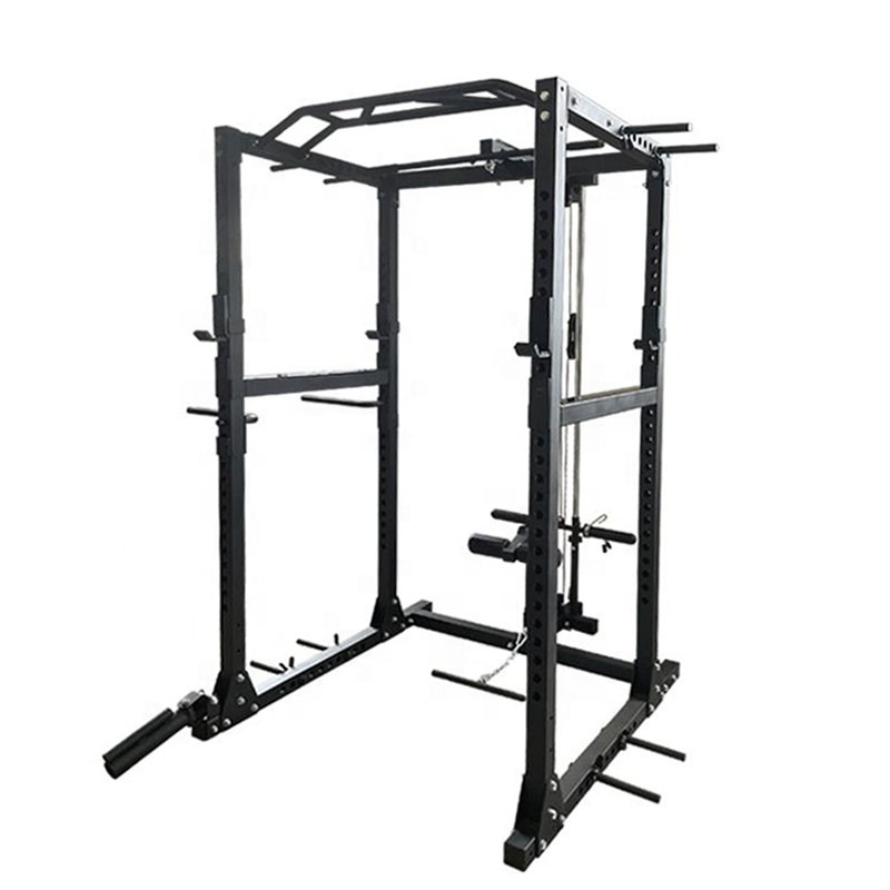 Squat Rack Power - Kommerzieller Power Cage mit Lat Pulldown
