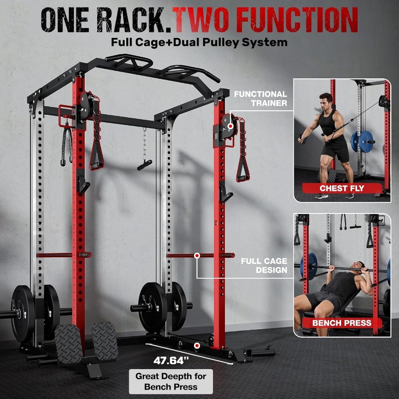 DP01 Power Cage, 2000LBS Squat – Squat Rack Power Bewertung und Preis