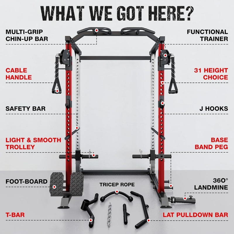 DP01 Power Cage, 2000LBS Squat – Squat Rack Power Bewertung und Preis