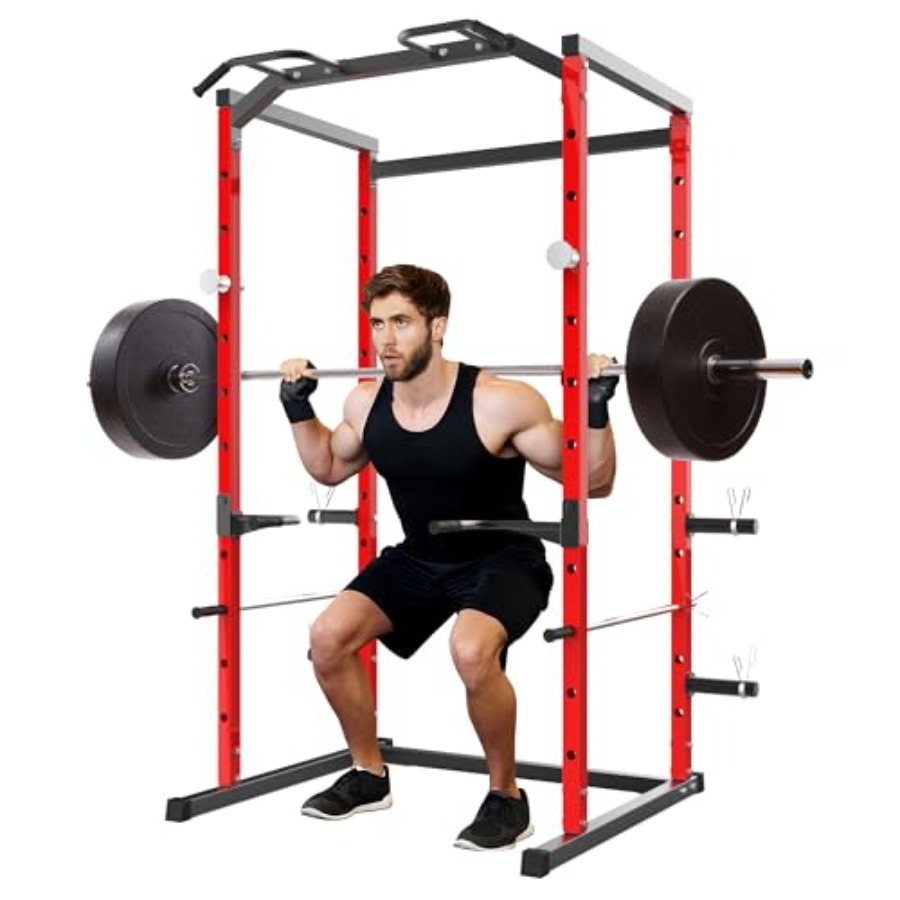 Hochbelastbarer Power Cage mit – Squat Rack Power Bewertung und Preis