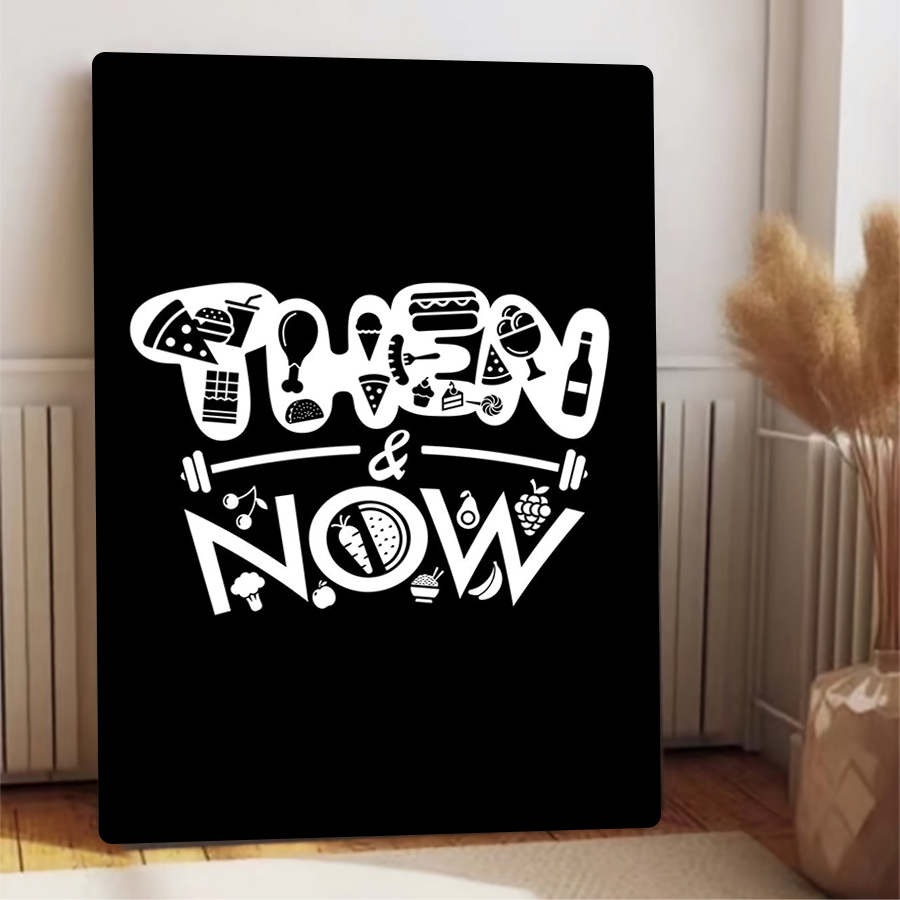 Then & Now Fitness Food Art Me – Home Gym Icon Bewertung und Preis