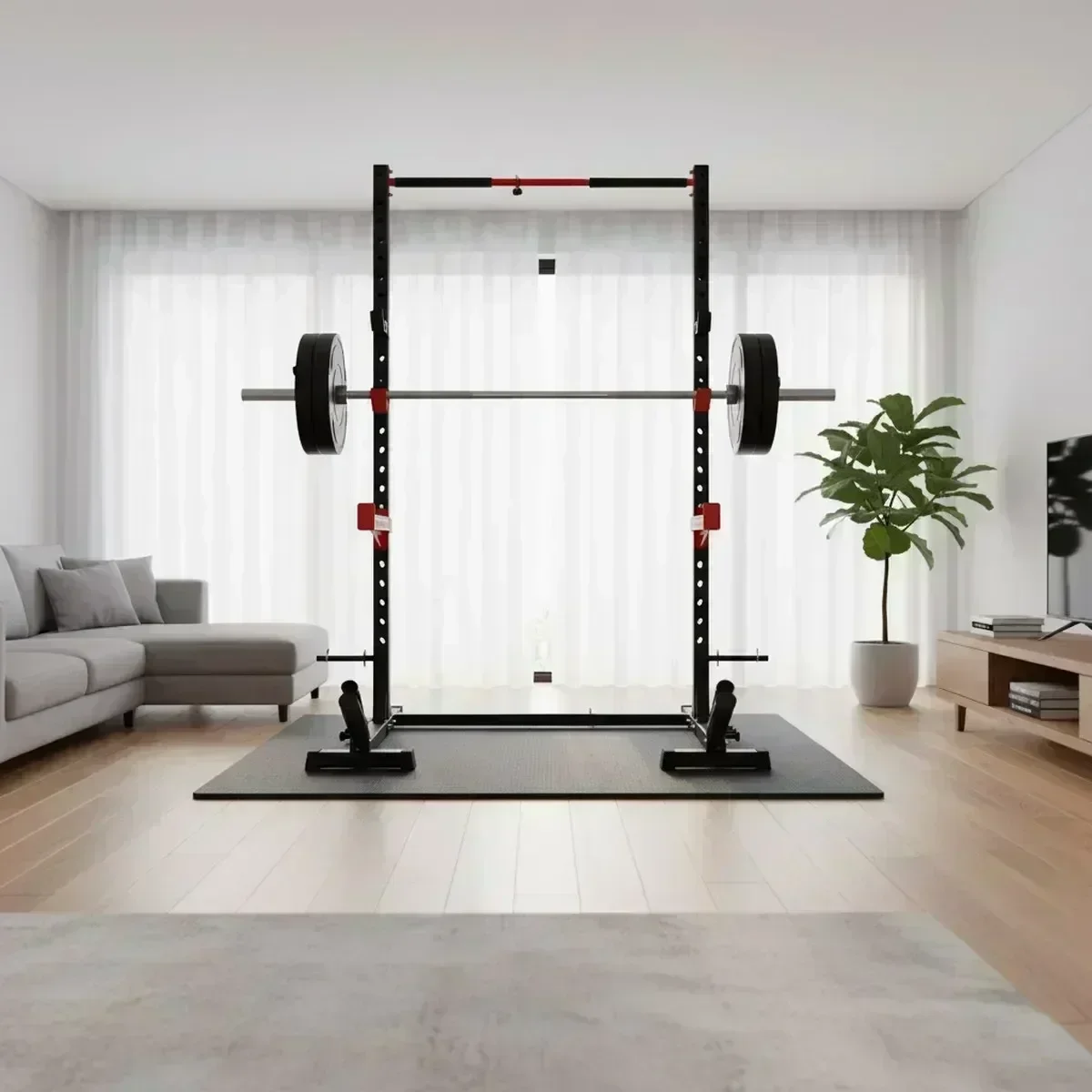 Verstellbares Home-Gym-Kniebeu – Squat Rack Power Bewertung und Preis