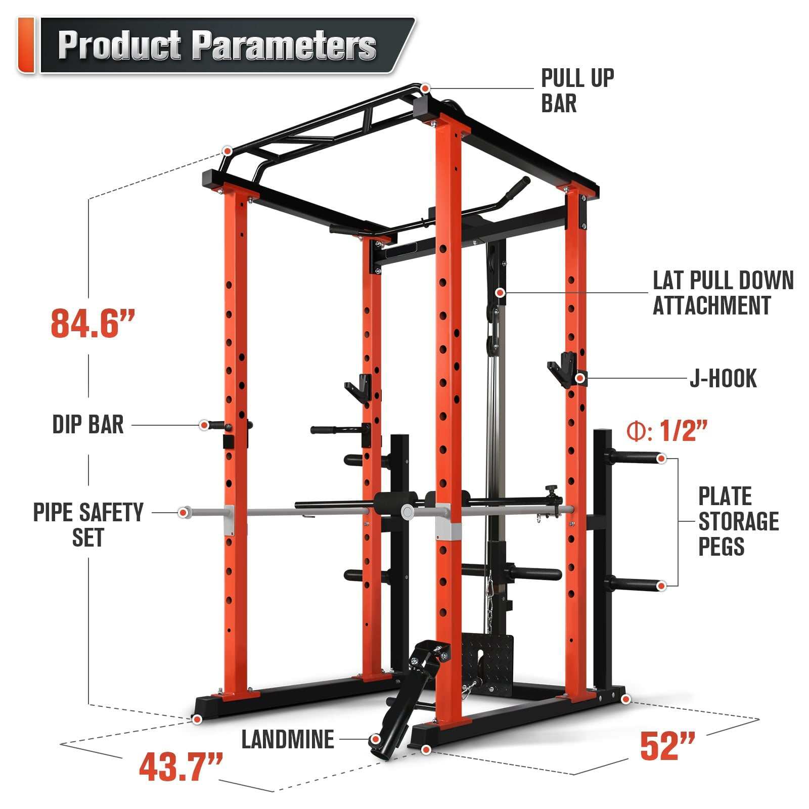 Kommerzieller Multifunktions-K – Squat Rack Power Bewertung und Preis